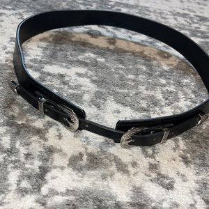 Silver and Black Belt